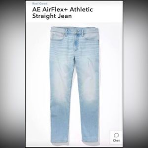 American Eagle Airflex+ Athletic Straight Jean (BRAND NEW) Men’s 28 X 34
